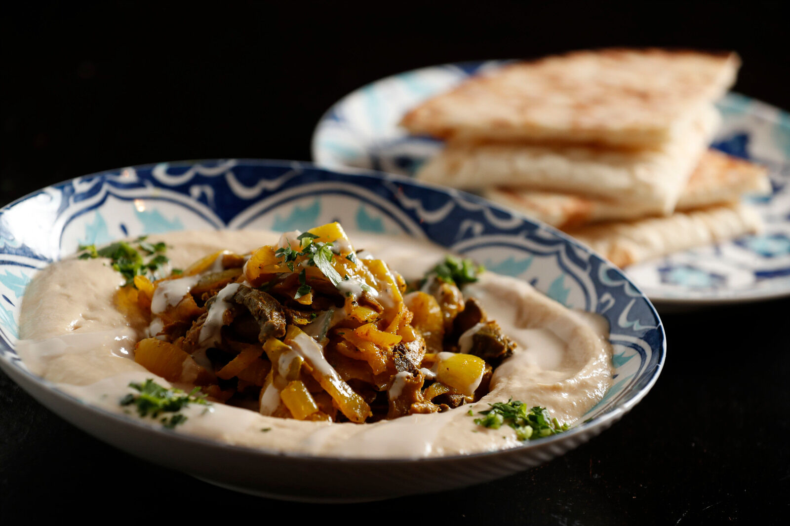 Mushroom hummus at Falafel Bar